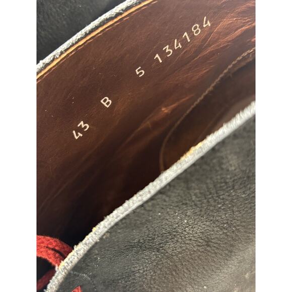 Marithe + Francois Girbaud Boots Black Red Stitch sz 43 MARITHE FRANCOIS GIRBAUD - Picture 6 of 15